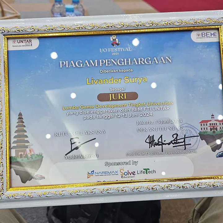 Universitas Tarumanagara game development competition